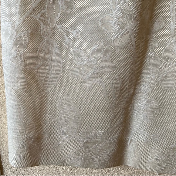 Alexander McQueen Ivory Floral and Bird Embossed Pencil Skirt - Picture 8 of 9